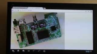MJPEG motion jpeg video stream can be dispalyed on Chrome Android tablet [upl. by Einneb]