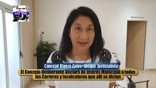 Concejal Blanca B Gales Bloque Justicialista [upl. by Banebrudge]