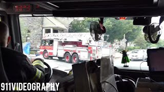 Structure Fire Tones Somerville Fire Department Rescue 1 Ride Along [upl. by Aynwat]