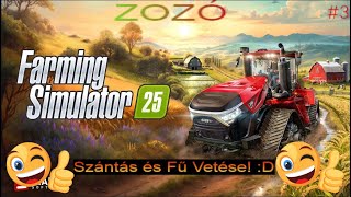 FARMING SIMULATOR 25 LIVE 3Szántás és Fű VetéseMAPRiverbend SpringsD [upl. by Ammadas]