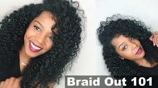 Braid Out on Natural Hair  Updated Routine [upl. by Leonardo739]