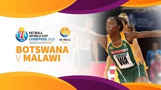 Botswana v Malawi  Africa Netball World Cup Qualifiers  Day 3 [upl. by Ahsienod740]