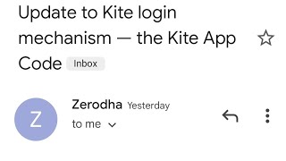 Kite Mobile App code Checking  Zerodha [upl. by Sonitnatsnok]