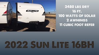 2022 Sunset Park RV Sun Lite 16BH [upl. by Elaina197]