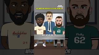 Joel Embiid and Jason Kelce Get In Big Trouble 😂 nbanews nflnews [upl. by Nnylaf5]