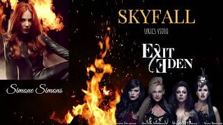 EXIT EDEN feat Simone Simons  SKYFALL Lyrics Video [upl. by Roddy]