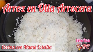 COMO COCINAR ARROZ BLANCO GRANEADITO EN OLLA ARROCERA [upl. by Amadeo]