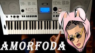 Como Tocar quot AMORFODA quot En Piano  BAD BUNNY Tutorial [upl. by Quintina]