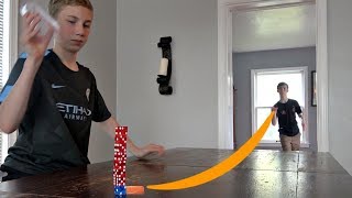 Bottle Cap Flick Trick Shots 2  Thats Amazing [upl. by Marou]