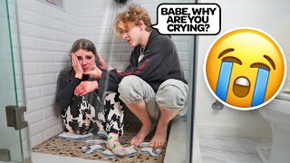 CRYING IN THE SHOWER FULLY CLOTHED PRANK ON MY BOYFRIEND Cutest Reaction🚿😭 Piper Rockelle [upl. by Anihta]