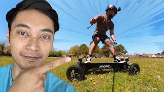 Best Value For Money AllTerrain Electric Skateboard  BOne Hercules Carbon AT Review [upl. by Modla]