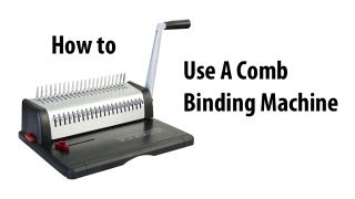 How to Comb Bind [upl. by Ailices637]