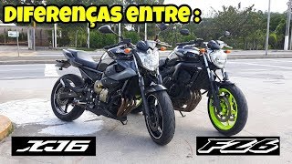 Rodolfinho da Z Diferenças entre FZ6 VS XJ6 [upl. by Ynnel]