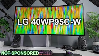 LG 40WP95CW ULTRAWIDE Monitor Review  A PHOTOVIDEO EDITOR REVIEW [upl. by Elleinnad]