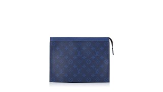 Louis Vuitton Monogram Eclipse Pochette Voyage MM Cobalt Blue [upl. by Enamrahs502]