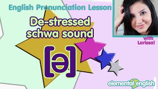 ə The DeStressed Schwa Vowel Sound  Part 1  English Pronunciation Lesson [upl. by Ilyk]