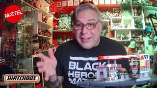 Amazing Matchbox Toy Review Super Hot Action Drivers Fuel Station 164th scale playset by Mattel [upl. by Emiolhs]