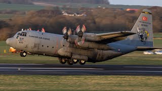 C130 Action At Prestwick Airport [upl. by Converse836]