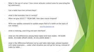 HCL interview questions on SQL and PLSQL [upl. by Mallory]