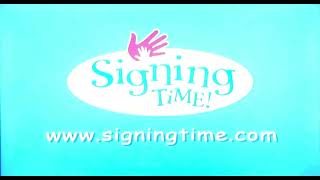 Signing Time Everyday Signs End Credits  Cavier  Tangerine Speedo [upl. by Ymirej814]