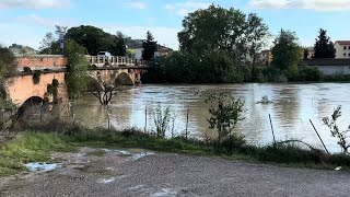 CERTALDO SITUAZIONE FIUME ELSA E TORRENTE CASCIANO DOPO L’ALLUVIONE DEL 17 OTTOBRE  4K [upl. by Minsat]