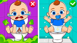 Baby Poo Poo Song 💩 Happy Kids Potty Training Song  More Baby Pets Kids Songs amp Nursery Rhymes [upl. by Inimak]