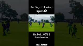 GOAL 3 ⚽️ San Diego FC Tryouts MLS soccer football mls [upl. by Allehcram892]