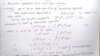 Properties of hermitian operators [upl. by Aivato513]