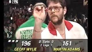 Adams vs Wylie Darts World Championship 1996 Round 2 [upl. by Kalin]