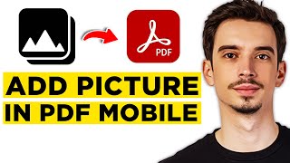 How To Add Picture in PDF Adobe Reader in Mobile 2024  Full Guide [upl. by Nonnad]