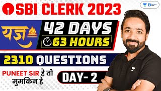 SBI CLERK PRE 2023  Reasoning Crash Course 42 Days लगातार 2310 Ques 63 Hours  DAY02  Puneet sir [upl. by Cela39]