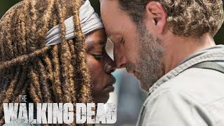 Rick and Michonnes First Kiss  The Walking Dead Classic Scene [upl. by Ahseiat585]