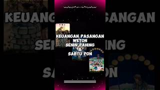 SENIN PAHING DAN SABTU PON tarot fortunetelling shortsfeed nawangwulan weton [upl. by Ahsac]