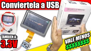 PANTALLA DE REVERSA CONVERTIDA EN TV RETRO usala en tus consolas portables [upl. by Durrell431]