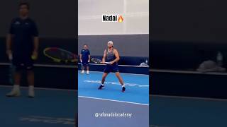 Rafael Nadal practicing in Spain ahead of Davis Cup and Saudi Arabia exhibition tennis nadal [upl. by Eerrehs]