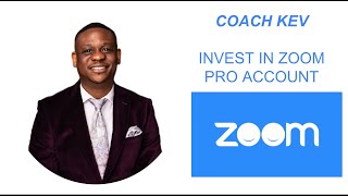 How To Maximize Zoom Pro Account w Coach Kev [upl. by Norrat]