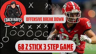 UGA Film Work Ladd McConkey68 Z Stick Concept [upl. by Ahsier]