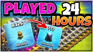 I Spent 24 Hours Upgrading 325 Walls in Clash of Clans [upl. by Ttehr]