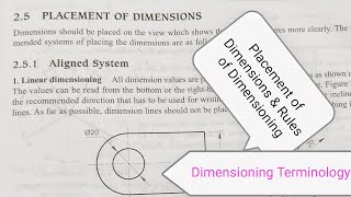 Dimensioning in Engineering Drawing [upl. by Beaumont]