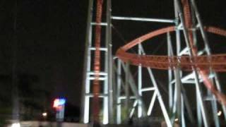 Xcelerator at night Front Seat onride POV Knotts Berry Farm [upl. by Akima]