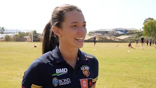 Jade Ellenger on the AFLW season opener [upl. by Nnahs]