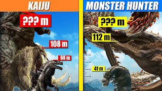 Kaiju vs Monster Hunter Monsters Size Comparison  SPORE [upl. by Mauldon]