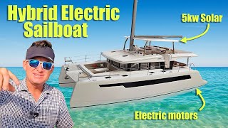 New Hybrid Electric Sailboat  Island Spirit 525e [upl. by Kasey14]