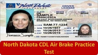 North Dakota CDL Air Brake Practice Test [upl. by Snej]