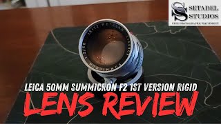 Leica 50mm Summicron 1st Version Rigid Photography Lens Review  Setadel Studios [upl. by Enihsnus]