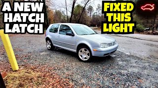 MK4 Golf hatch latch replacementand tinkering [upl. by O'Donovan]