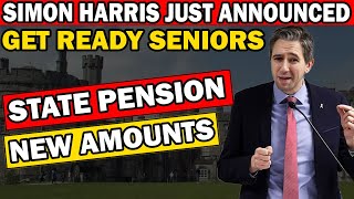 SIMON HARRIS ANNOUNCED  NEW STATE PENSION AMOUNTS FOR CONTRIBUTORY amp NONCONTRIBUTORY [upl. by Annayat]