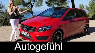 Mercedes BClass BKlasse AMGLine B220 MPV FULL REVIEW test driven Facelift 2016  Autogefühl [upl. by Eerehc621]