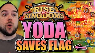 Yoda808 saves flag strongest player filling all 7 marches Rise of Kingdoms [upl. by Ashford]