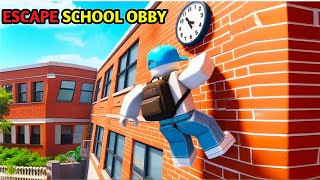 ESCAPE SCHOOL OBBY  NEW  ROBLOX GAMEPLAY [upl. by Jaunita42]